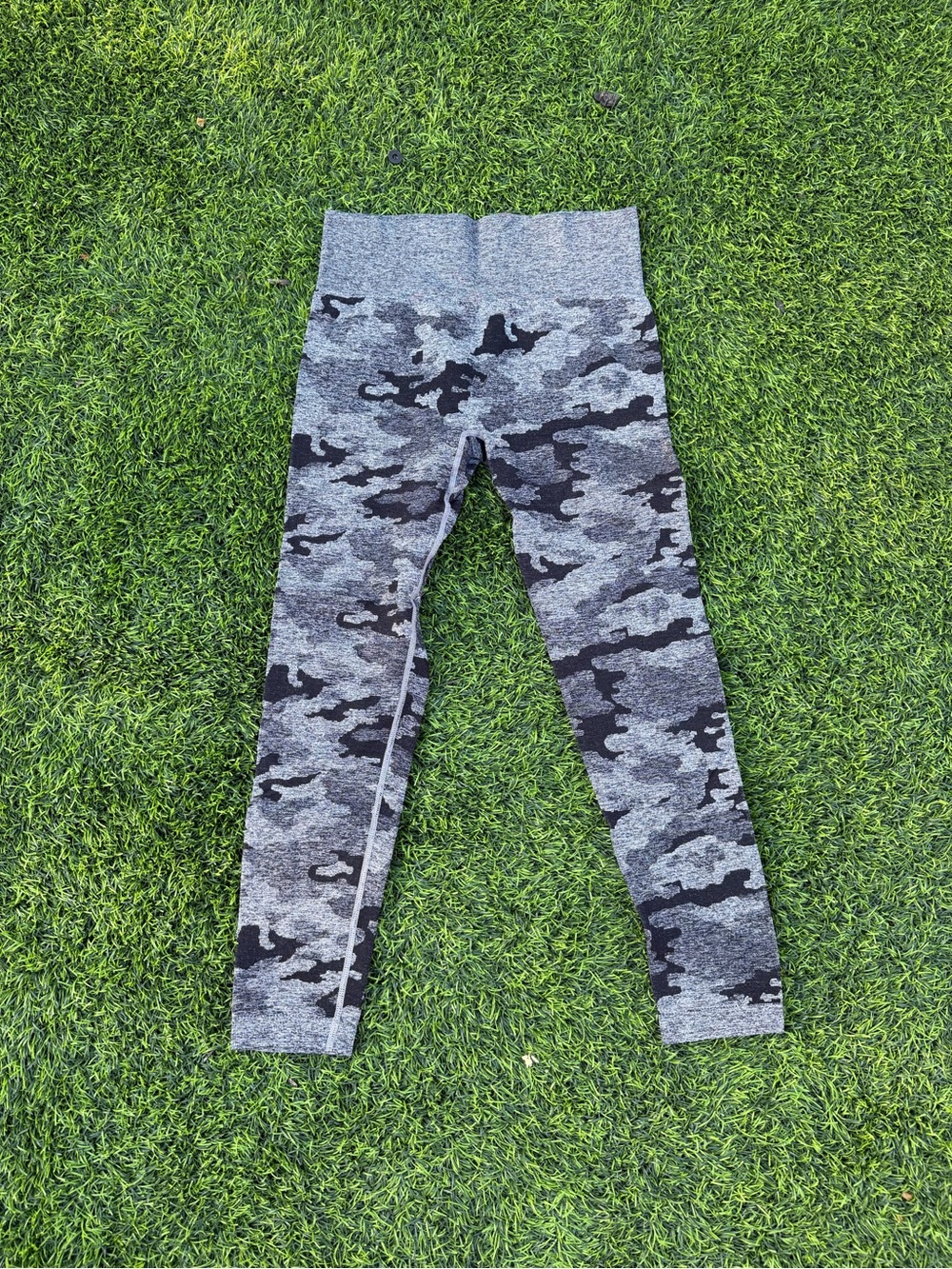 Gray Camo High-Rise Seamless Leggings